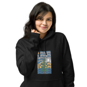 Cascadia Stained Glass raglan hoodie