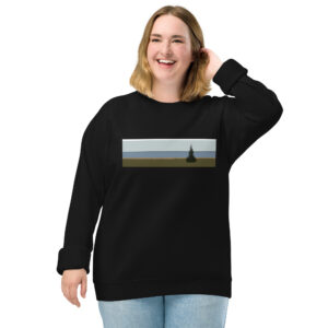 Alone by the Lake raglan sweatshirt