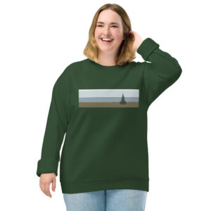 Alone by the Lake raglan sweatshirt
