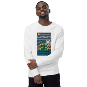 Cascadia Stained Glass raglan sweatshirt